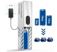 Frantoio elettrico per il riciclaggio di lattine da 12 oz~ 16 oz, frantoio automatico per lattine da riciclare montato a parete per selettori in alluminio, soda, cola, lattine di birra