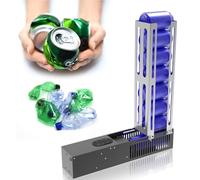 Frantoio elettrico per lattine - Compressore portatile in alluminio e bottiglia di plastica con controllo a pulsante e ciclo automatico, ideale per lattine da 170 - 473 ml e bottiglie da 170 - 340 g