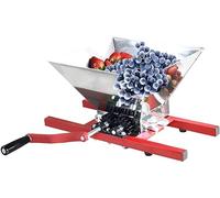 Frantoio manuale da 7 l, per uva, bacche, vino, frutta, in acciaio inox, per spremiagrumi manuale e frutta