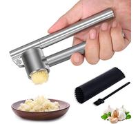 Frantoio per aglio resistente, rimovibile in acciaio inox 304, a prova di ruggine, design super robusto, estrae più pasta di aglio per chiodi di garofano.