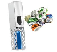 Frantoio per bidoni della spazzatura, per il riciclaggio, nessun montaggio richiesto, funzionamento automatico, schiaccia-soda da banco e frantoio per lattine di birra, design ecologico