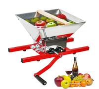 Frantoio per frutta, 7 l, in acciaio inox, per mele e uva, con ingranaggi di aggiornamento, smerigliatrice rimovibile, ad alta potenza, non richiede elettricità, macinazione efficiente