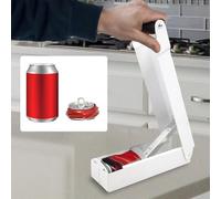 Frantoio per lattine, frantoio per lattine in alluminio, montaggio a parete, gadget per la casa resistenti, cestino per il riciclaggio, gadget che si infrangono, cucina all'aperto, pattumiera