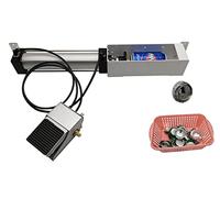 Frantoio per lattine in alluminio, cilindro pneumatico resistente, frantoio per lattine di birra, strumento di riciclaggio ecologico (stile valvola a pedale)