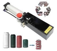 Frantoio pneumatico per lattine per uso domestico e bar, cilindro ad aria, adatto per birra, lattine di soda e cola, comandi avanti e indietro