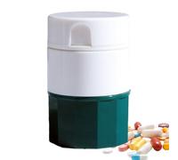 Frantumatore di pillole - Organizzatore di pillole | Divisore per polveri - Divisore per polveri multifunzione e custodia per la gestione dei farmaci a casa in viaggio e l'organizzazione quotidiana de