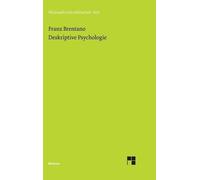 Franz Brentano Deskriptive Psychologie (Copertina rigida)