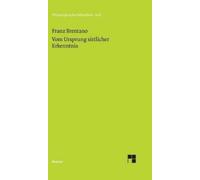 Franz Brentano Vom Ursprung sittlicher Erkenntnis (Copertina rigida)