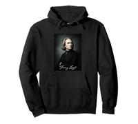 Franz Liszt Compositore Pianista Felpa con Cappuccio