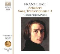 Franz Liszt Franz Liszt: Schubert Song Transcriptions - Volume 3 (CD) Album