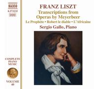 Franz Liszt Franz Liszt: Transcriptions from Operas By Meyerbeer (CD) Album
