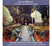 Franz Liszt Liszt to Milhaud: A Journey With Piano Four Hands (CD) Album