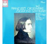 FRANZ LISZT: ORGAN WORKS - ZSIGMOND SZATHMANY PLAYS THE MARIAN ORGAN IN KEVELAER (THE 2ND LARGEST ORGAN IN GERMANY) - EMI / 2CD BOX SET - 1986
