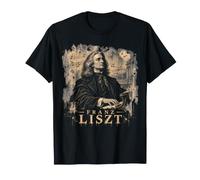 Franz Liszt Pianoforte Era Romantica E Musica Classica Maglietta