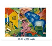 Franz Marc 2026 (Wandkalender 2026 DIN A2 quer), CALVENDO Monatskalender: Zwölf farbenfrohe Gemälde des bekannten und beliebten Malers der Künstlergruppe Der Blaue Reiter