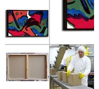 Franz Marc cavaliere azzurro quadro stampa tela dipinto telaio arredo casa