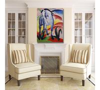 Franz Marc cavallo blu design quadro stampa tela dipinto telaio arredo casa