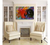 Franz Marc forme di combattimento quadro stampa tela dipinto telaio arredo casa