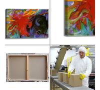 Franz Marc forme di combattimento quadro stampa tela dipinto telaio arredo casa