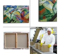 Franz Marc le pecore design quadro stampa tela dipinto telaio arredo casa