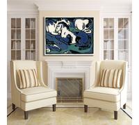 Franz Marc riposo dei cavalli quadro stampa tela dipinto telaio arredo casa