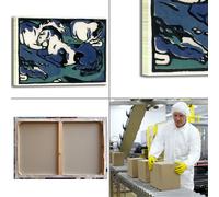 Franz Marc riposo dei cavalli quadro stampa tela dipinto telaio arredo casa