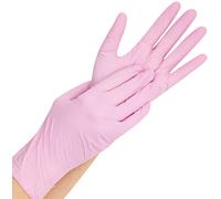 'Franz Mensch 27015 Nitrile Glove Safe Light Hygo Grade - L - Pink L Pink