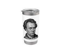 Franz Schubert Classico compositore Ritratto Musica classica Bicchiere termico in acciaio inox doppia parete