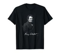 Franz Schubert Compositore Classico Ritratto Maglietta con Stampa Grafica Economica