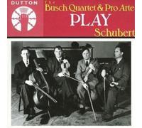 Franz Schubert Death & the Maiden, Trout Quintet (Busch Quartet, Schnabel) (CD)