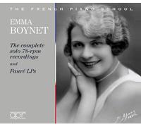 Franz Schubert Emma Boynet: The Complete Solo 78-rpm Recordings and Fauré L (CD)