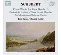 Franz Schubert Piano Works for Four Hands Vol. 3 (Jando, Kollar) (CD) Album