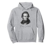 Franz Schubert Ritratto, Musicista Classico, compositore Felpa con Cappuccio