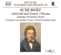 Franz Schubert Schubert: Adelwold Und Emma/Minona: Settings of Various Poet (CD)