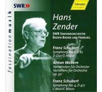 Franz Schubert Symphonies 1 and 4/variations for Orchestra (Zender) (CD) Album