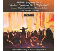 Franz Schubert Symphony No. 4/symphony No. 8 (Giulini, Rai Milan/rome Orch) (CD)