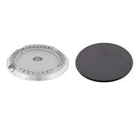 Franza Bruciatore spartifiamma Rapido sostitutivo per Aeg Electrolux Rex Zanuss completo di copertura smaltata opaca cucina piano cottura 140108698048 140999098068 - B4475/OR+S - Prodotto originale