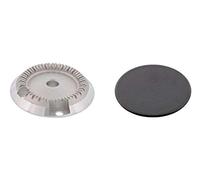 Franza Bruciatore spartifiamma Semirapido per Aeg Electrolux Rex Zanussi con copertura smaltata opaca per cucina piano cottura - 140999096021-140060084021 - 14099908027 - B4474/OR+S - Originale