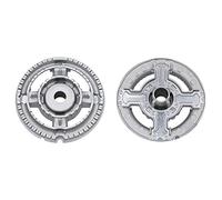 Franza Bruciatore Spartifiamma Tripla corona compatibile con Hotpoint Ariston Scholtes originale Sabaf C00119171 completo di copertura smaltata nera lucida per cucina piano cottura - SBF052