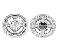 Franza Bruciatore Spartifiamma Tripla corona compatibile con Smeg originale Sabaf 878010088 completo di copertura smaltata nera lucida per cucina piano cottura - SBF006