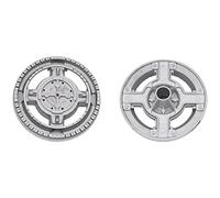 Franza Bruciatore Spartifiamma Tripla corona originale Sabaf per Hotpoint Ariston Scholtes Whirlpool Indesit C00053173 completo di copertura smaltata nera opaca per cucina piano cottura SBF002/OP