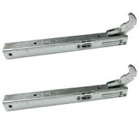 Franza Kit 2 cerniere compatibile con Whirlpool Hotpoint Ariston 230 x 23 mm. porta forno con triplo vetro C00345082-481010593168 - KCF2597/OR - Prodotto originale