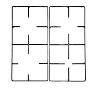 Franza Kit 2 griglie in ferro smaltato per Electrolux Rex Aeg Zanussi Zoppas 458 x 224 mm. per cucina piano cottura 4 fuochi - P4462/KIT