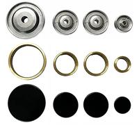 Franza Kit 4 bruciatori completi di anelli e piattelli spartifiamma compatibile con Franke per cucina piano cottura 4 fuochi - Made in Italy - FR04