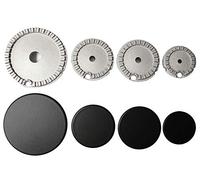Franza Kit 4 bruciatori per Electrolux Rex Aeg Zanussi completi di piattelli spartifiamma opachi per cucina piano cottura 4 fuochi - K44B1- Prodotto Originale