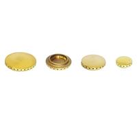Franza Kit 4 spartifiamma in ottone lucido per Sovrana Candy cucina piano cottura Made in Italy - OT13