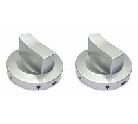 Franza Manopola Universale Ø 8 mm. Colore Argento Silver serigrafata per Barbecue BBQ cucine Piani Cottura industriali Professionali - M9005-2 Pezzi