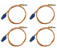 Franza - Termocoppia di sicurezza per Whirlpool Ignis Terim Bauknecht lunga 520 mm. - 481010566187-481010566198 - C00311051 - per cucina piano cottura - H4794 (4 pezzi)