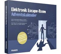 FRANZIS 67154 - Calendario dell'Avvento elettronico Escape Room, 24 giorni di divertimento elettronico senza saldatura, incluso libro di accompagnamento 40 pagine