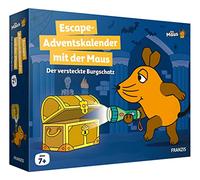 FRANZIS 67169 - Calendario dell'Avvento Escape con il mouse, il tesoro nascosto del castello, 24 emozionanti puzzle per il periodo dell'Avvento, per bambini dai 7 anni in su